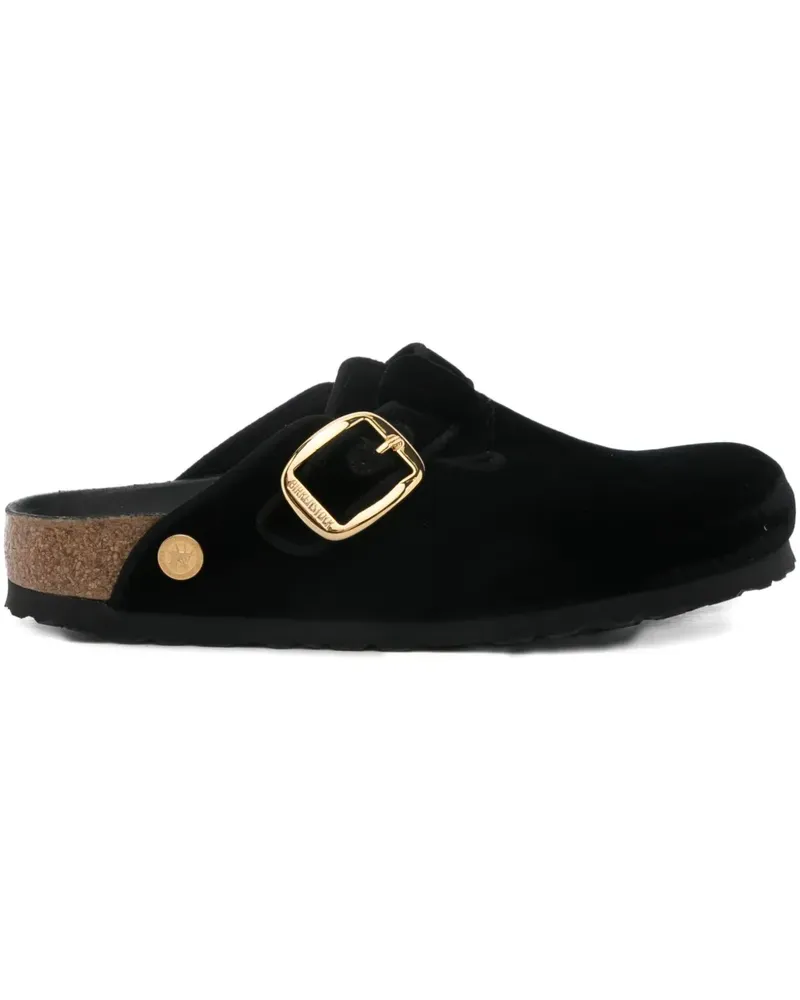 Birkenstock Boston buckled mules - Schwarz Schwarz