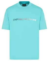 Emporio Armani T-Shirt mit Logo-Stickerei Grün