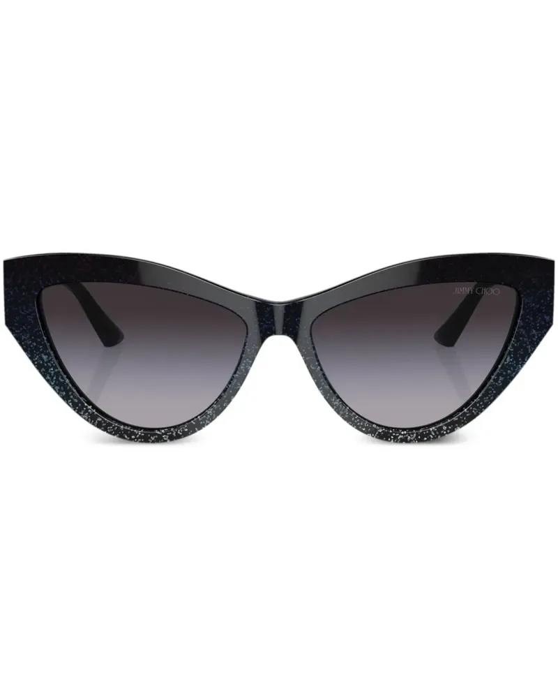 Jimmy Choo Sonnenbrille mit Cat-Eye-Gestell - Schwarz Schwarz