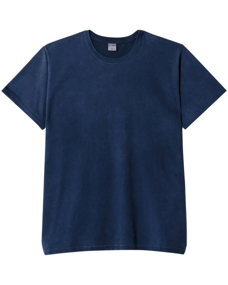 RE/DONE Klassisches T-Shirt Blau