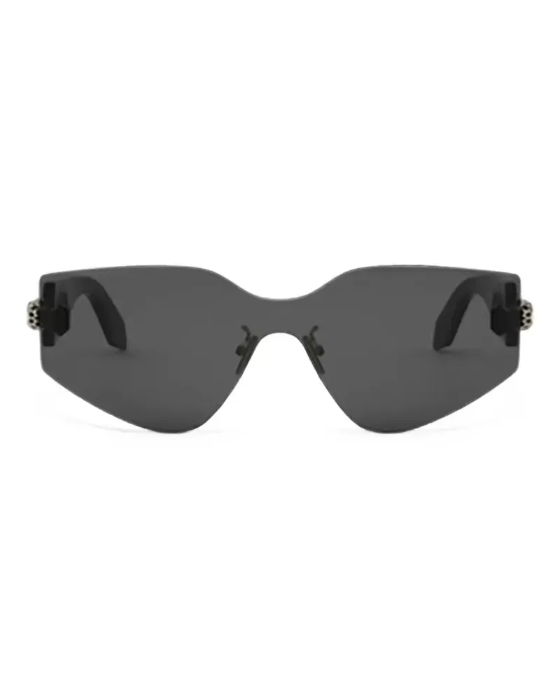 Bulgari Serpenti geometric-frame sunglasses - Schwarz Schwarz