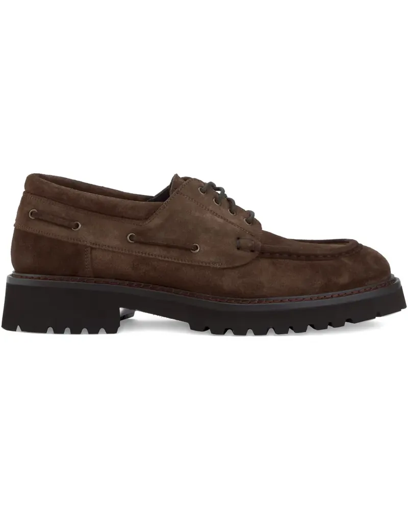 CALCE Derby-Schuhe aus Wildleder - Braun Braun