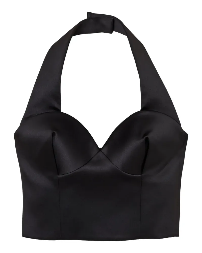 Marc Jacobs Design-Neckholder-Top - Schwarz Schwarz