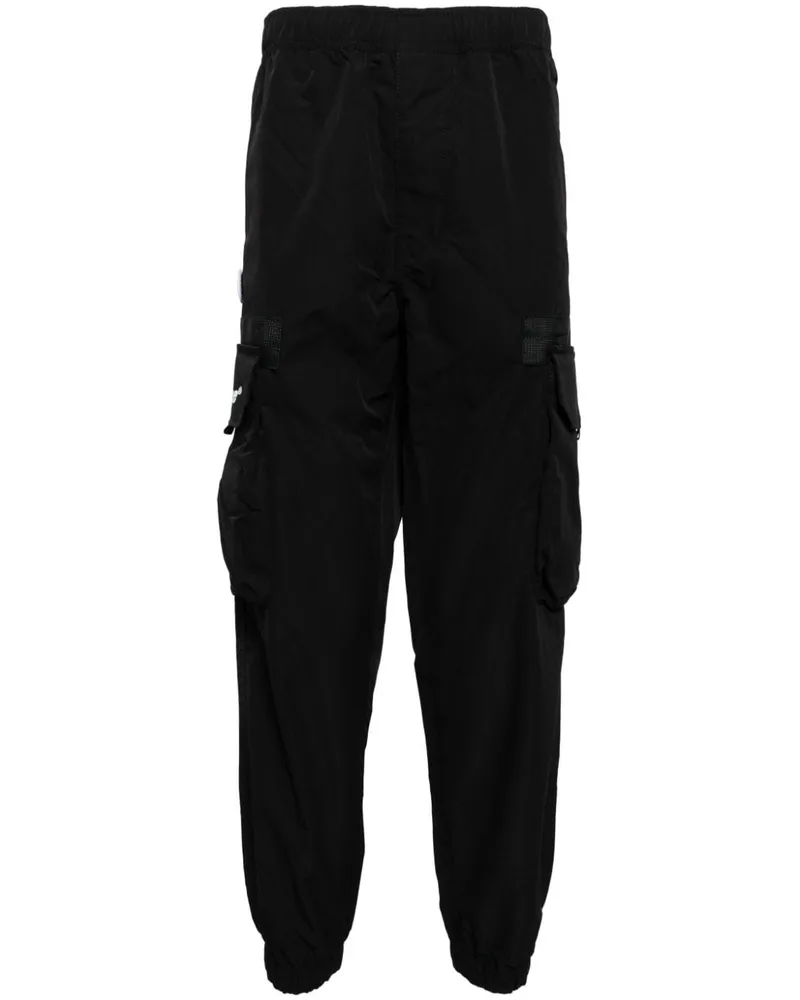 BAPE Tapered-Cargohose mit Logo-Applikation - Schwarz Schwarz