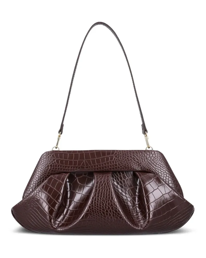 THEMOIRÈ Emera Clutch mit Kroko-Prägung - Rot Rot