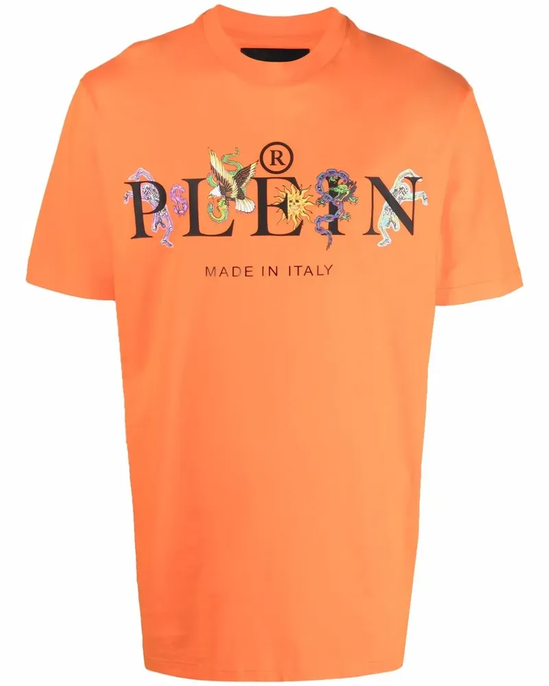 Philipp Plein T-Shirt mit Tattoo-Print - Orange Orange