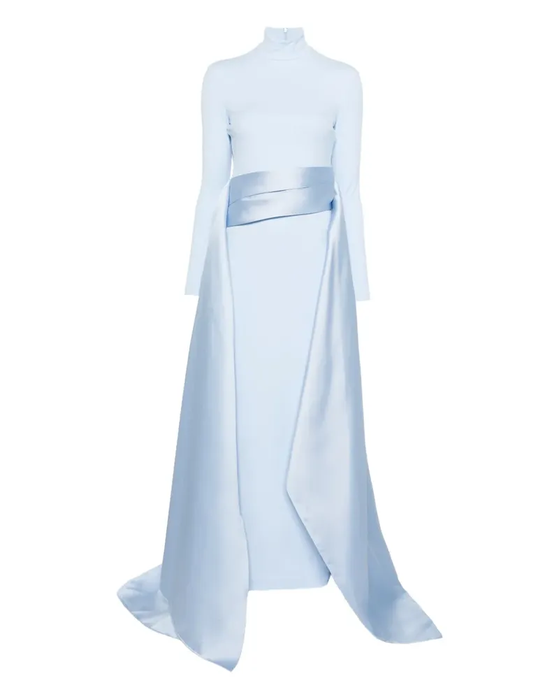 Solace London Langärmeliges Olivia Maxikleid - Blau Blau