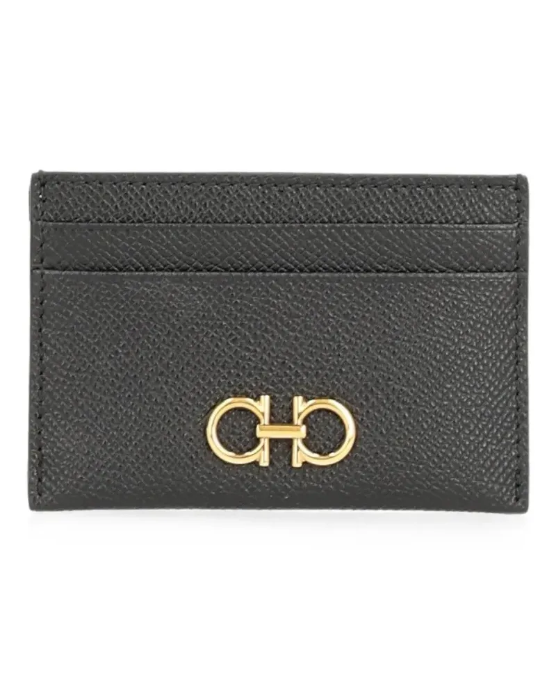 Ferragamo Gancini card holder - Schwarz Schwarz