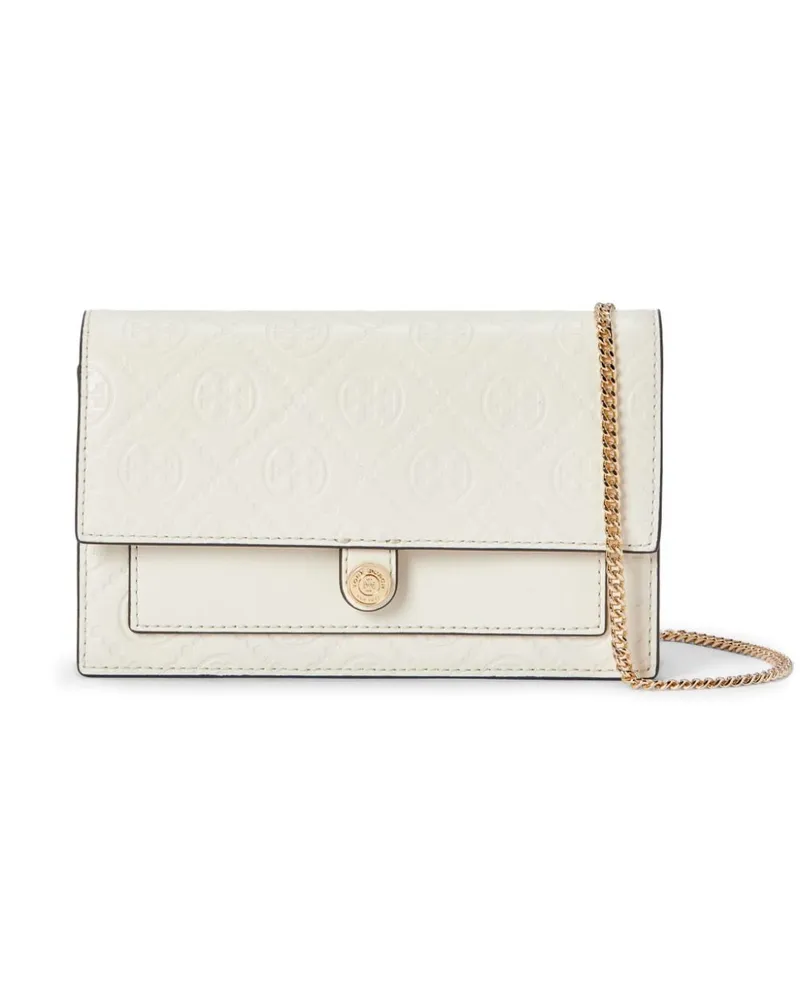 Tory Burch Mini Tasche mit Monogramm - Nude Nude