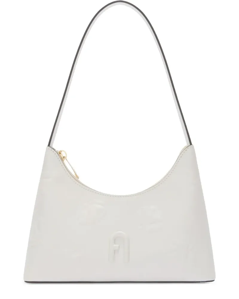 Furla Diamante Schultertasche - Weiß Weiß