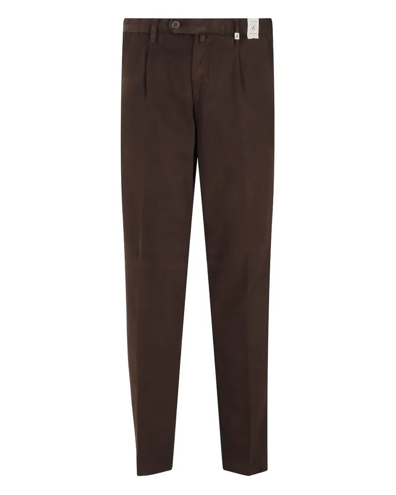 MYTHS Plissierte Hose - Braun Braun