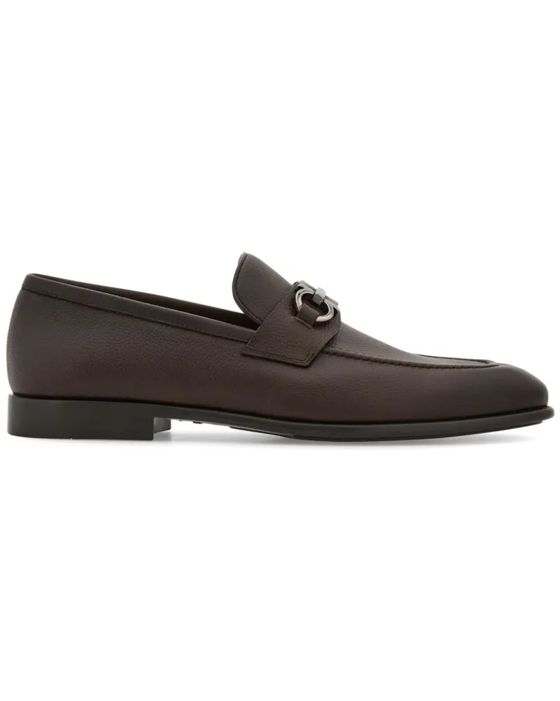 Ferragamo Loafer mit Gancini-Schild - Braun Braun