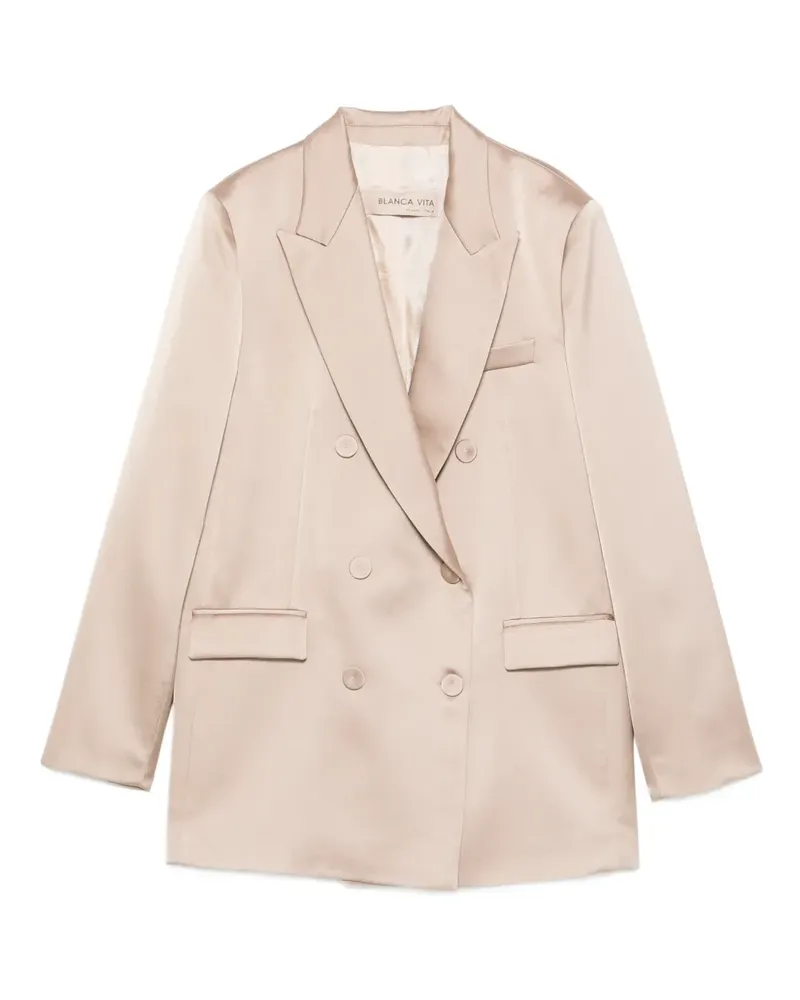 Blanca double-breasted blazer - Nude Nude