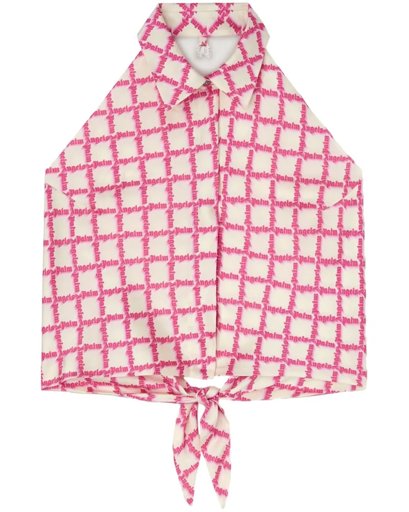 Palm Angels Hemd mit Logo - Rosa Rosa