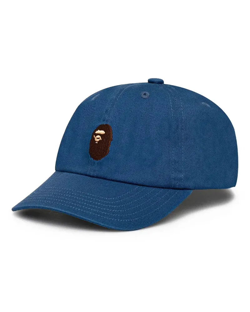 BAPE Baseballkappe mit Logo-Stickerei - Blau Blau
