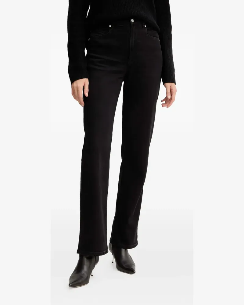 HUGO BOSS Jeans mit Logo-Patch - Schwarz Schwarz