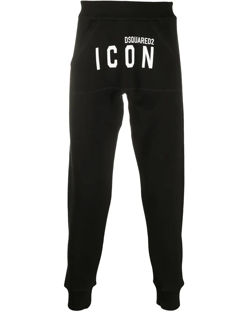 Dsquared2 Jogginghose mit Logo - Schwarz Schwarz