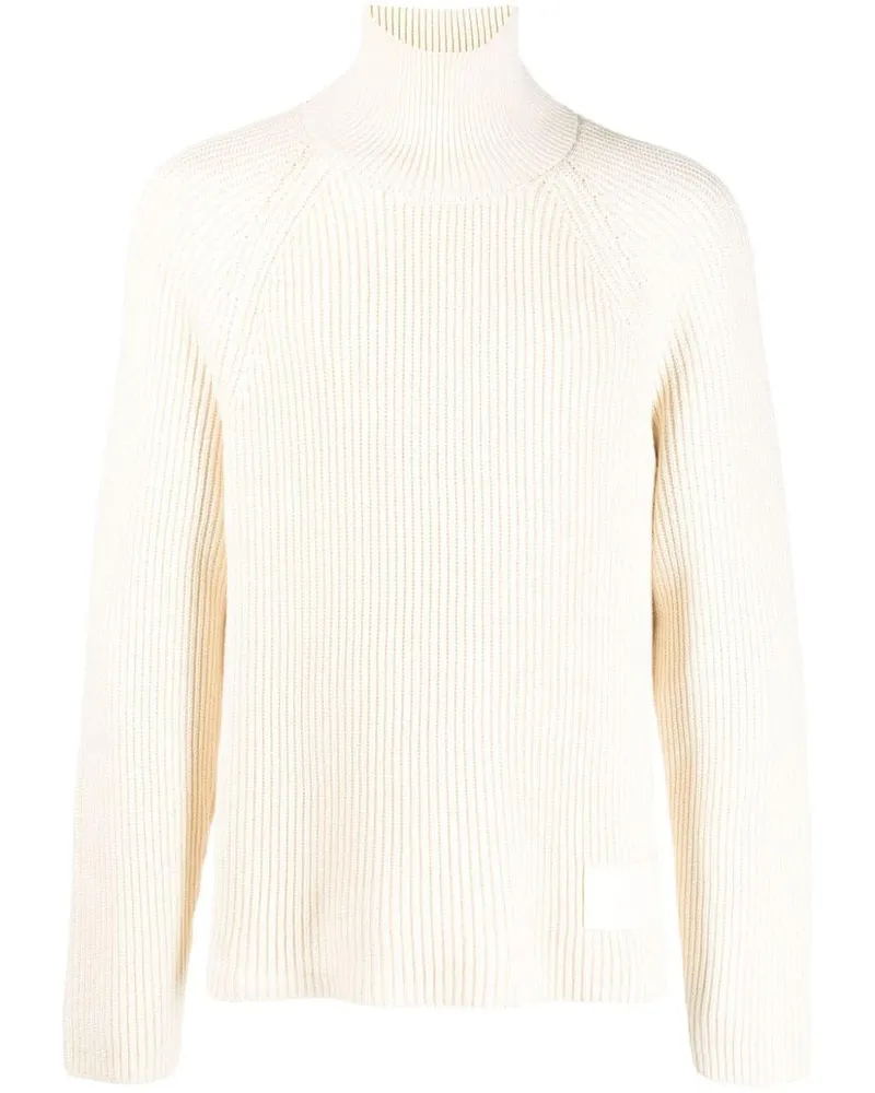 AMI Paris Gerippter Ami Alexandre Mattiussi Pullover - Nude Nude