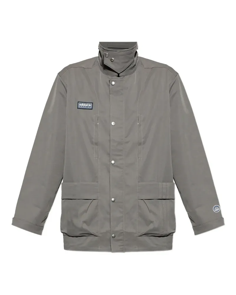adidas Merkland SPZL logo-patch jacket - Grau Grau