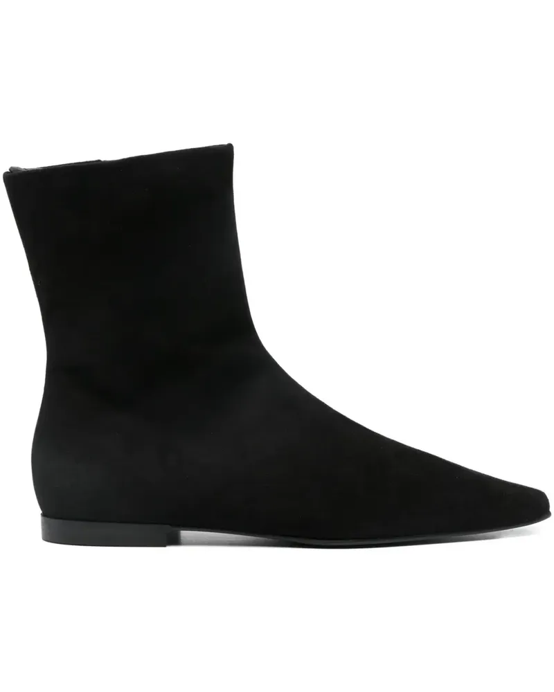 Totême Wildlederstiefel mit spitzer Kappe - Schwarz Schwarz