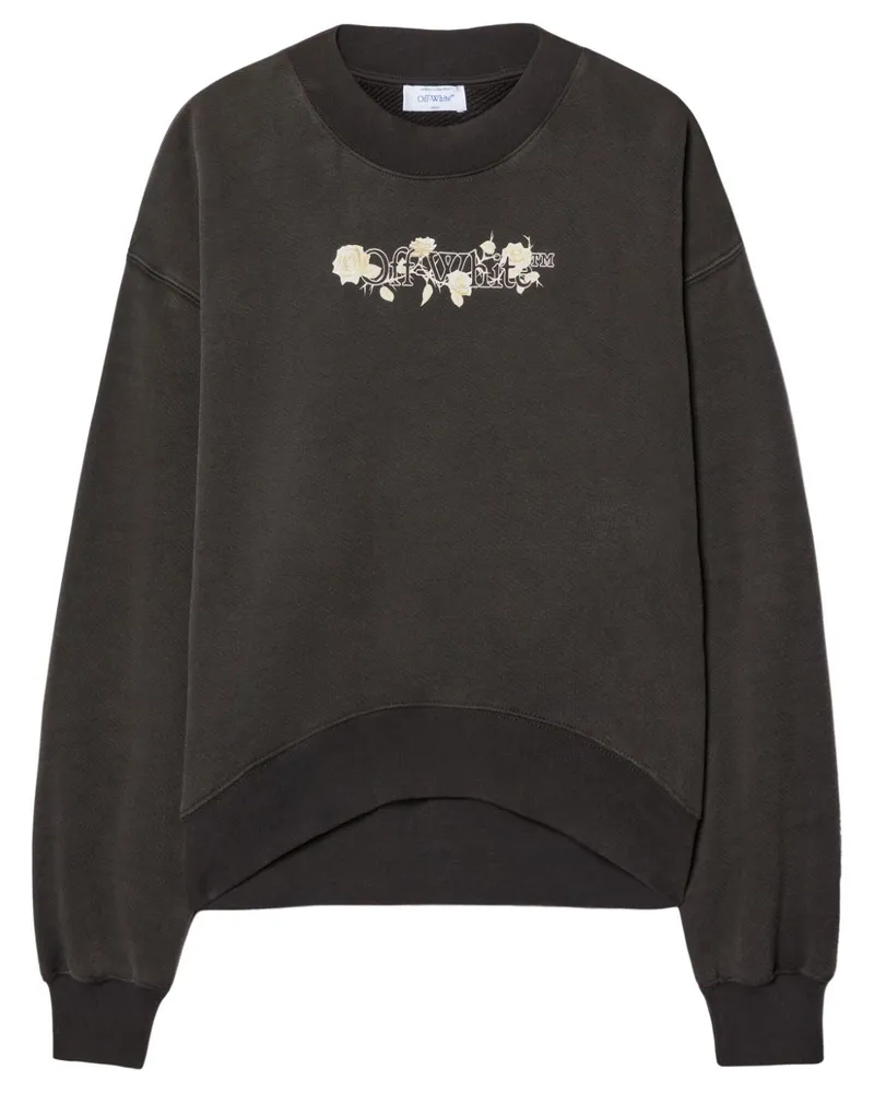 OFF-WHITE Bookish Roses Sweatshirt - Schwarz Schwarz