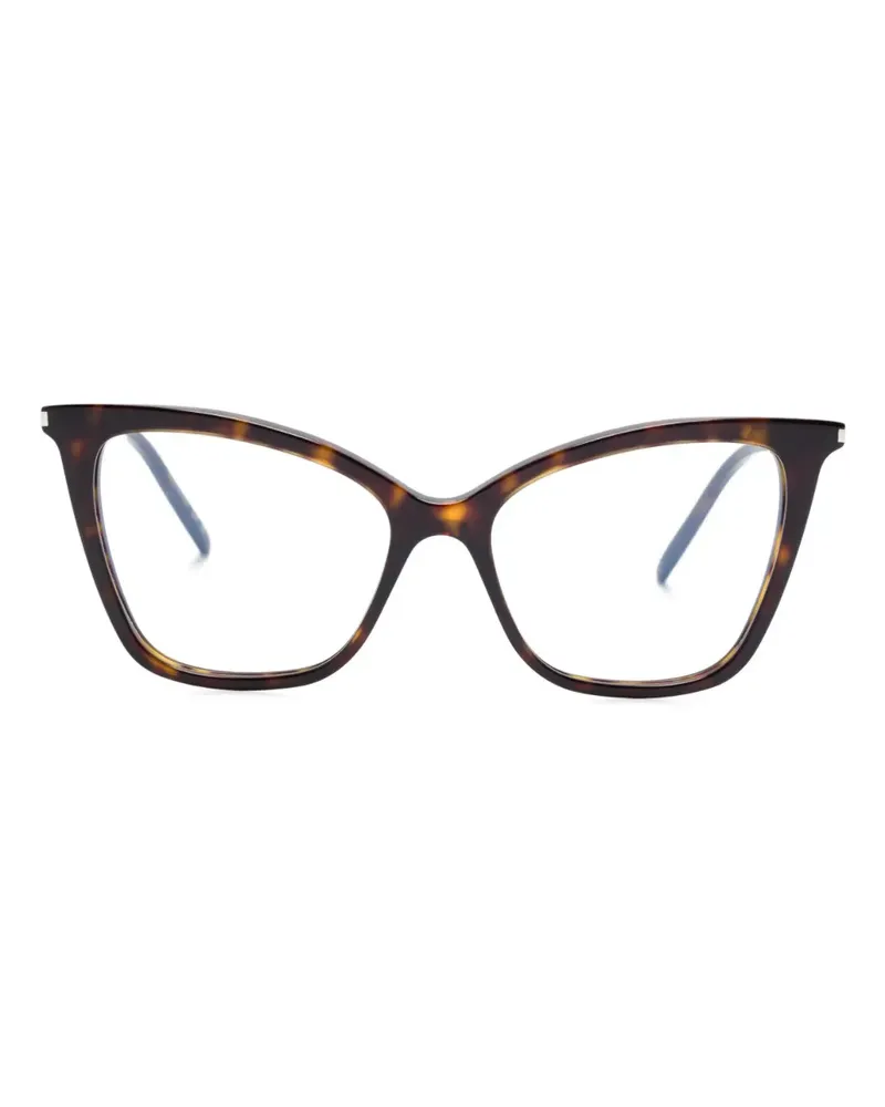 Saint Laurent Brille mit Cat-Eye-Gestell - Braun Braun