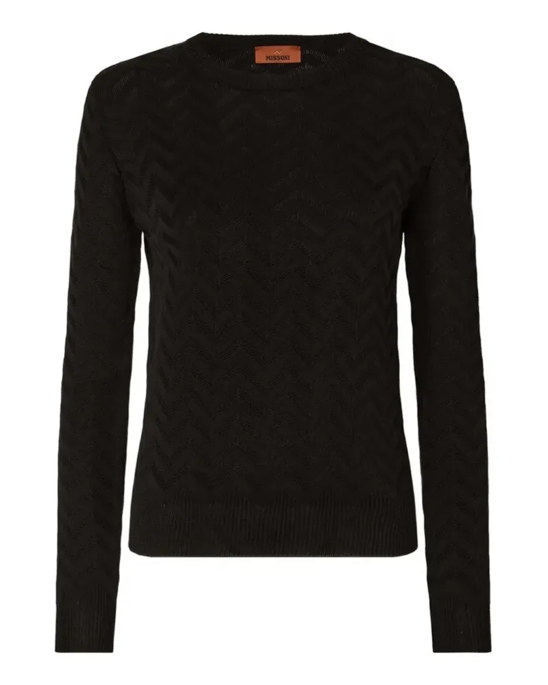 Missoni Pullover mit Zickzackmuster - Schwarz Schwarz
