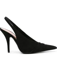 Philosophy Di Lorenzo Serafini Slingback-Pumps aus Wildleder 110mm Schwarz