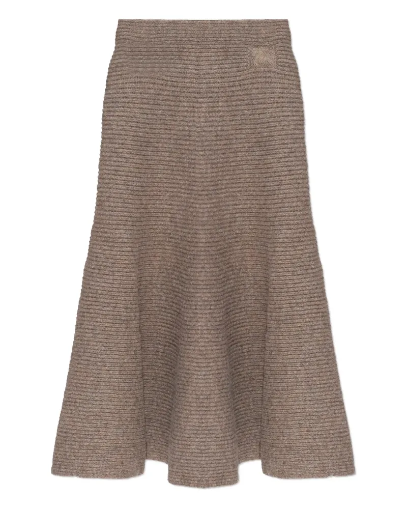 Burberry Gerippter Strickrock - Nude Nude