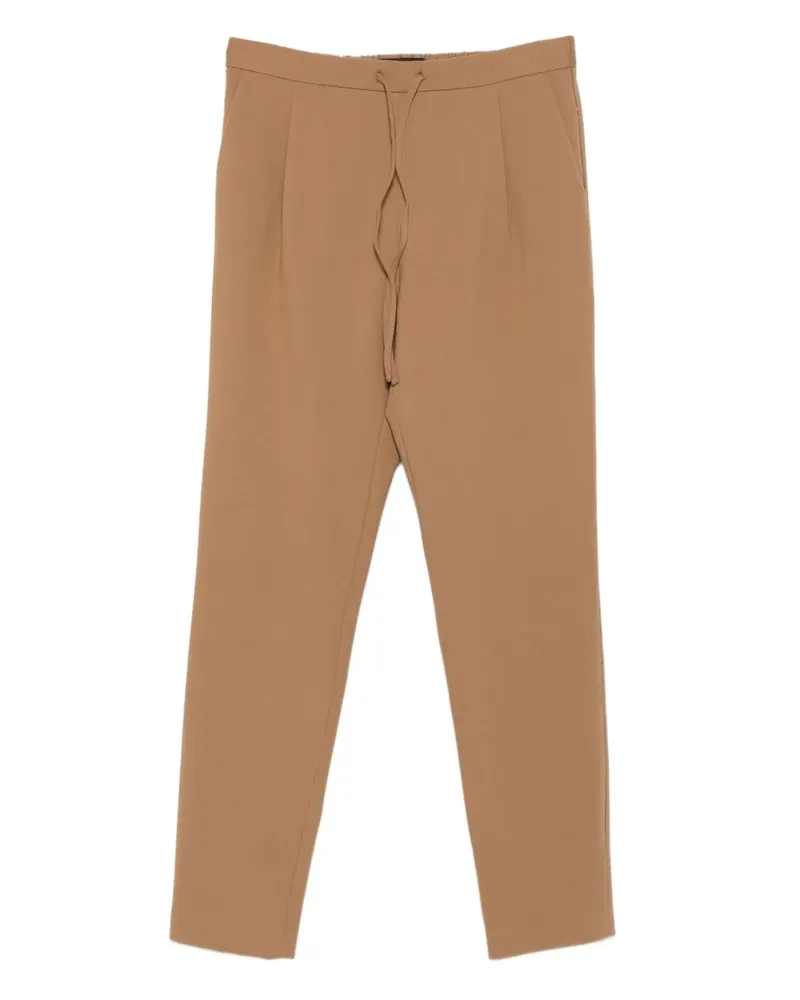 Fabiana Filippi Bundfaltenhose mit Kordelzug - Braun Braun