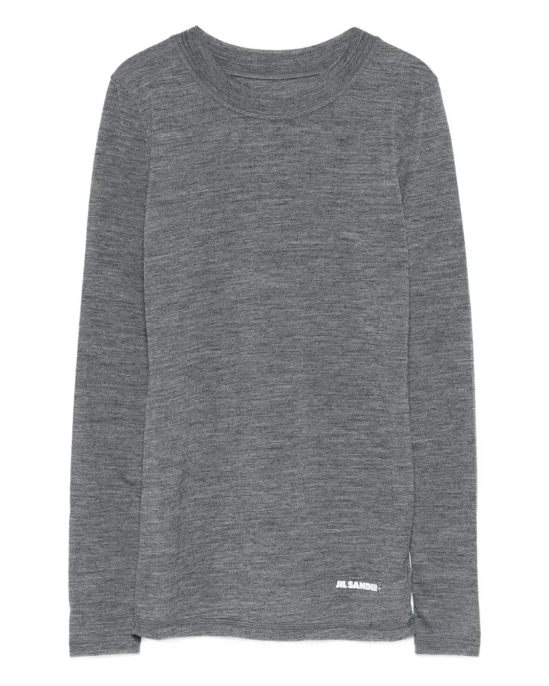 Jil Sander Klassisches Langarmshirt - Grau Grau