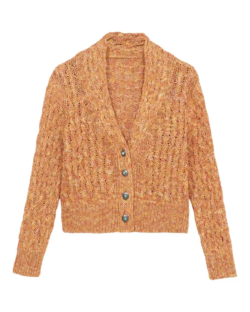 Fortela Lola buttoned cardigan - Orange Orange