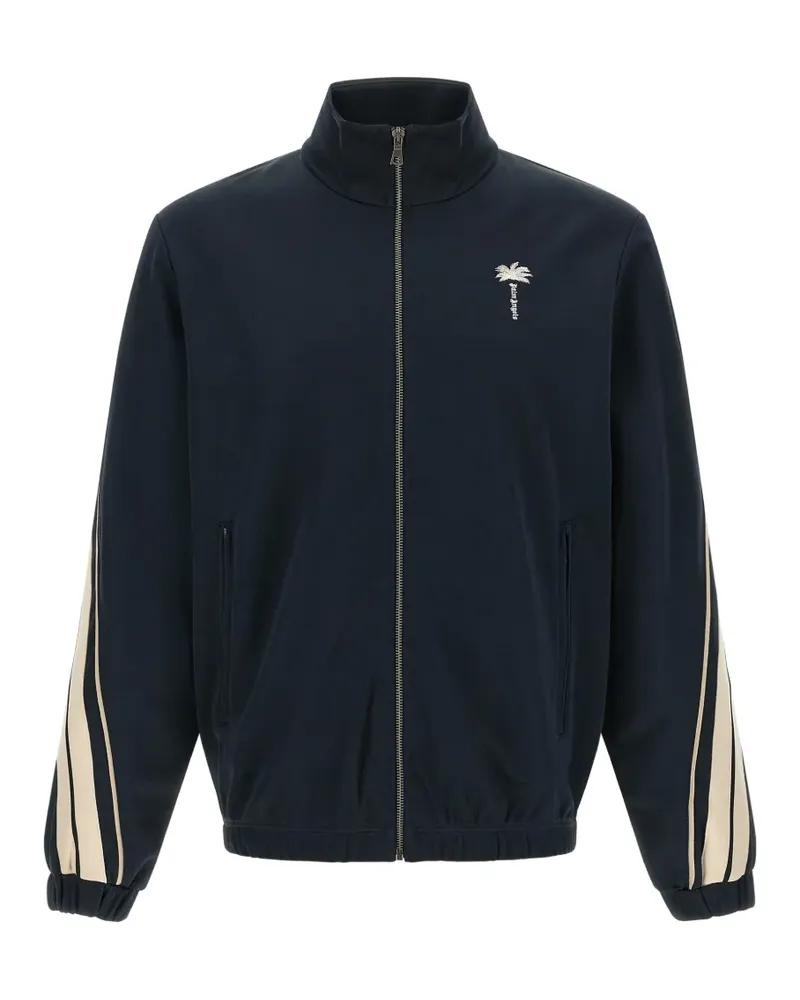 Palm Angels Sweatshirt mit Palmenstickerei - Blau Blau