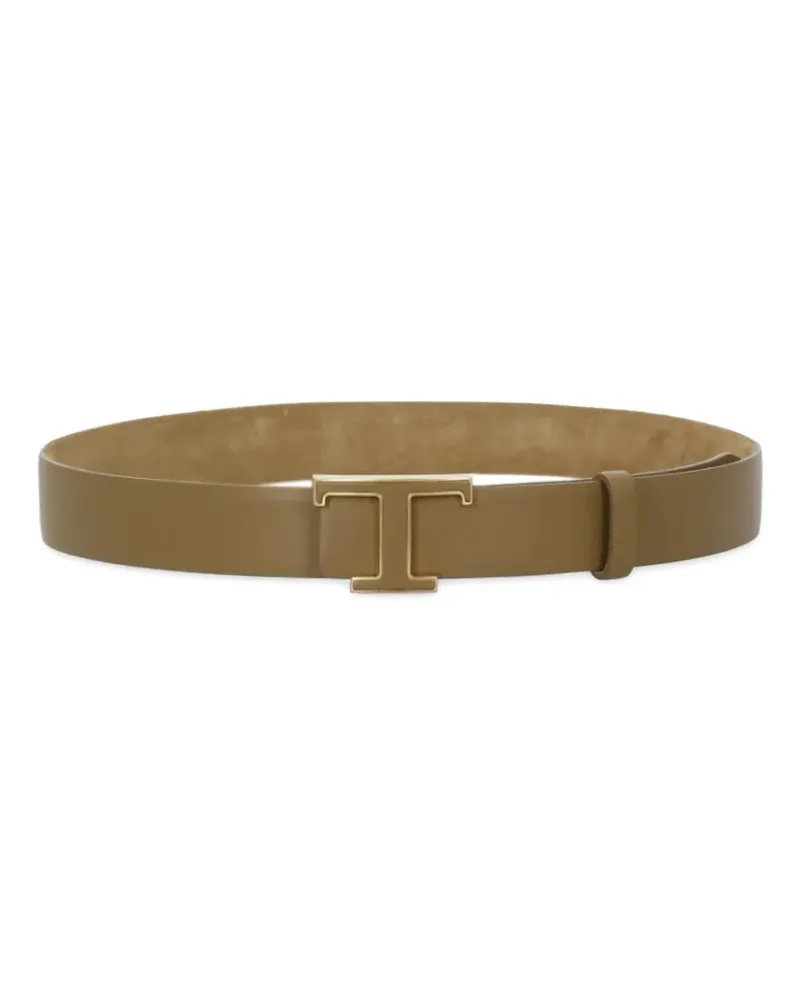 TOD'S T-logo belt - Nude Nude