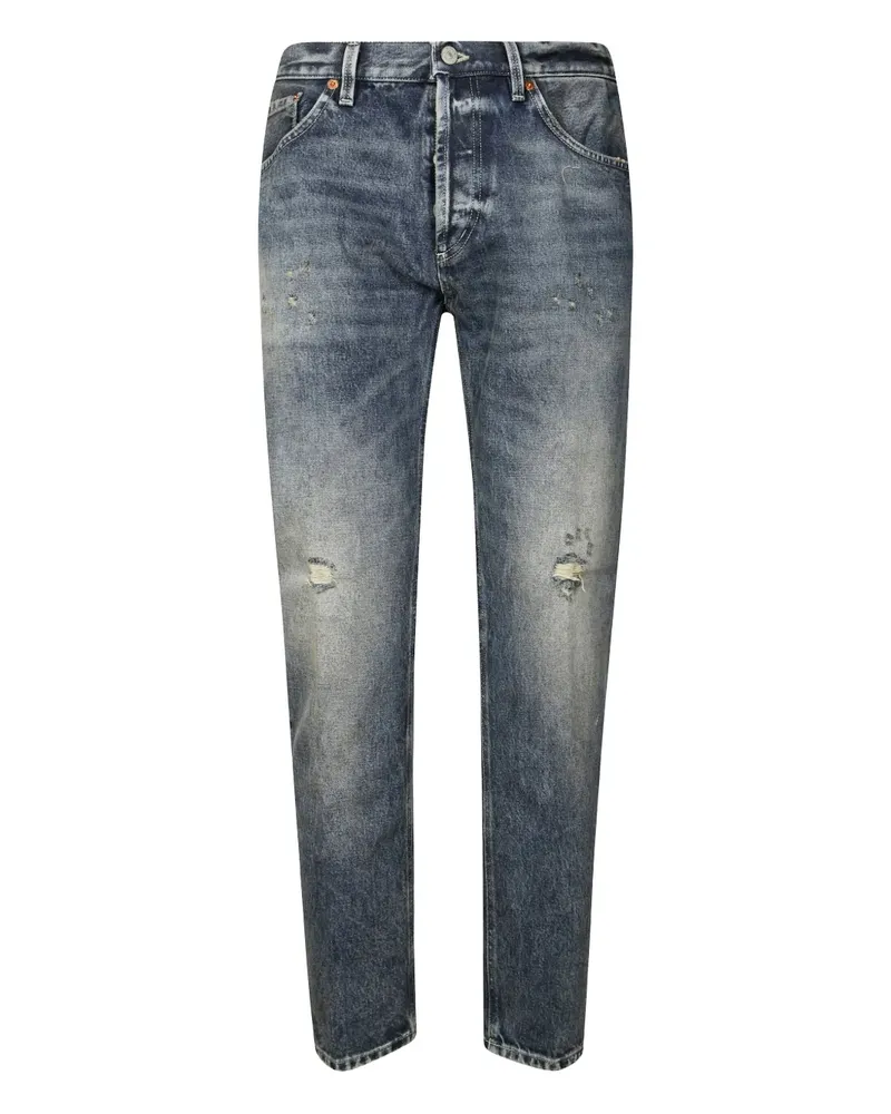 Dondup Hose im Distressed-Look - Blau Blau