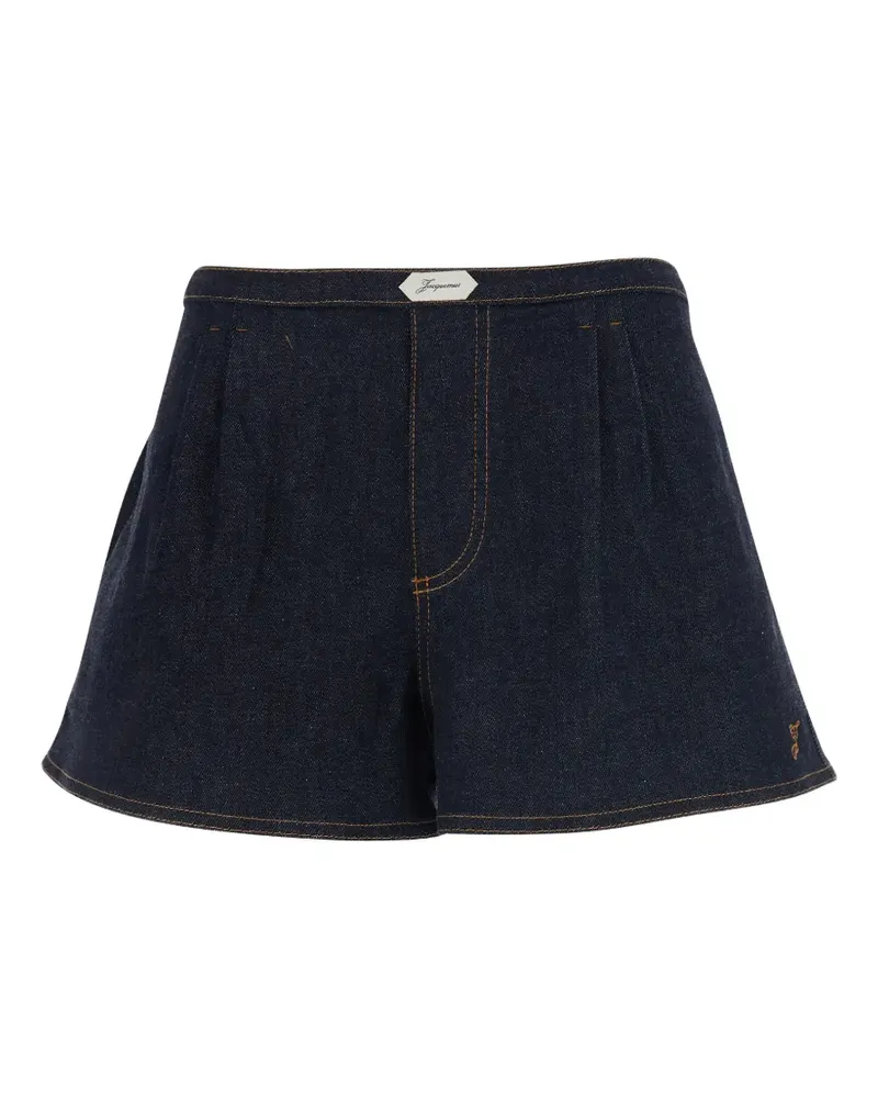 Jacquemus Jeans-Shorts mit Falten - Blau Blau