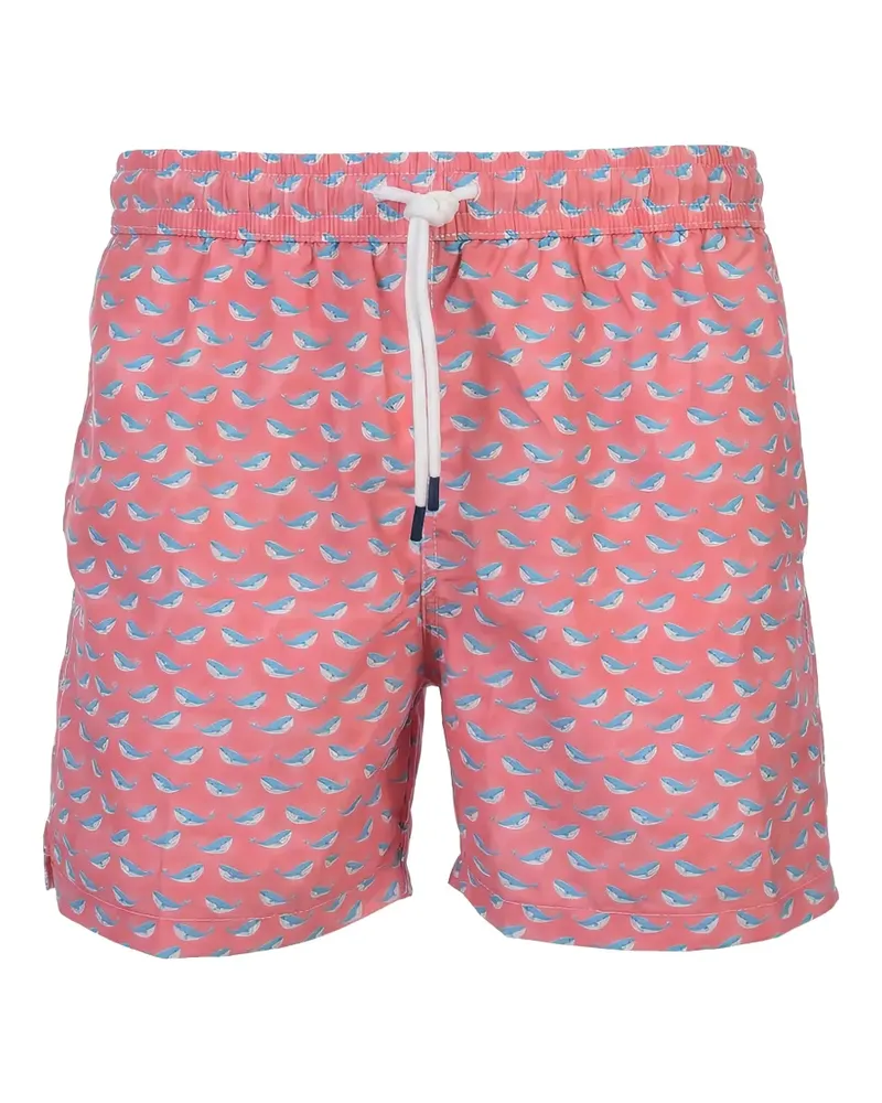 Fedeli whale-print swim shorts - Rosa Rosa