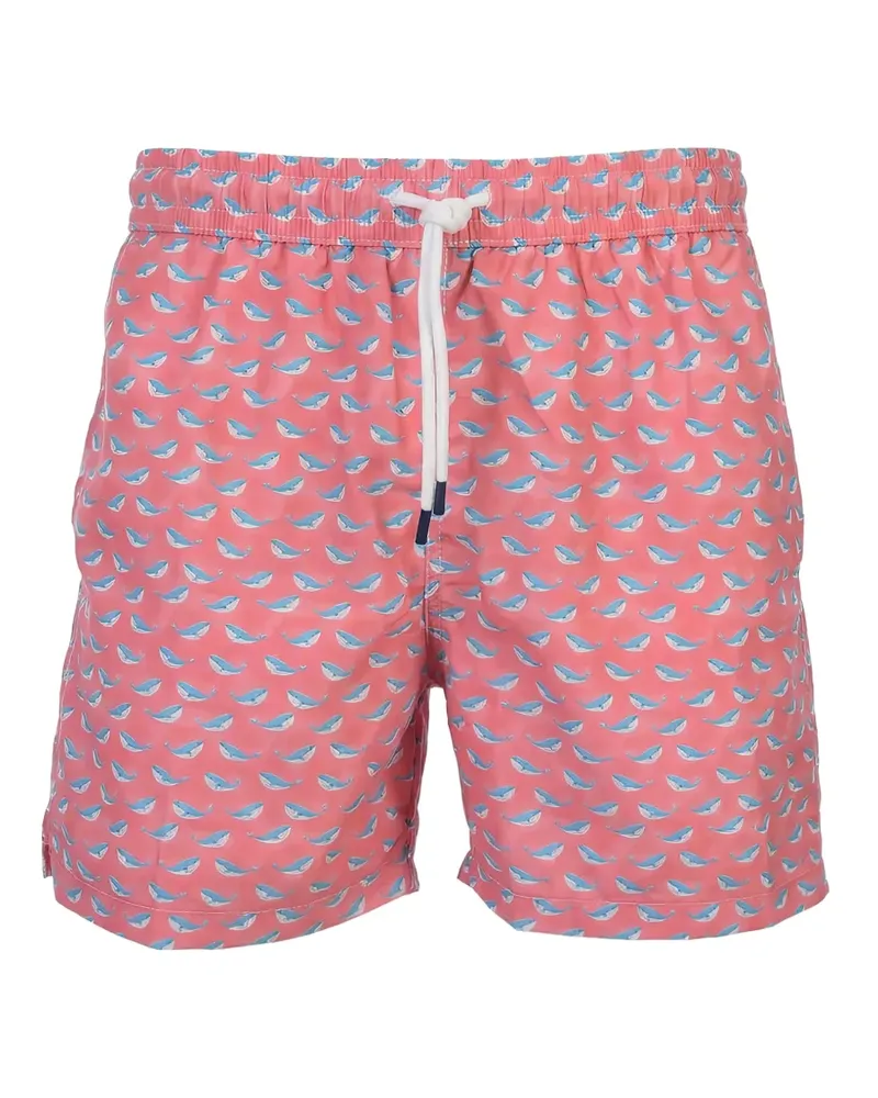 Fedeli whale-print swim shorts - Rosa Rosa