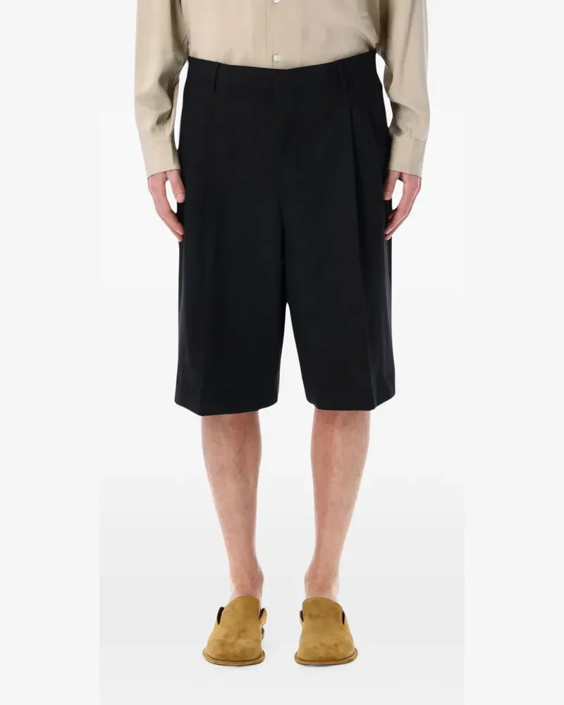 AMI Paris Weite Shorts mit tiefem Bund - Schwarz Schwarz