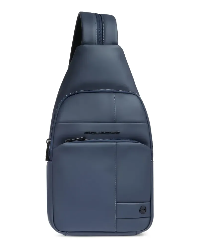 Piquadro water-resistant convertible sling-bag backpack - Blau Blau