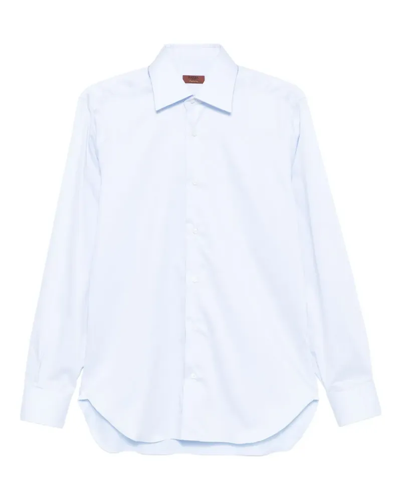 BARBA Langärmeliges Hemd - Blau Blau