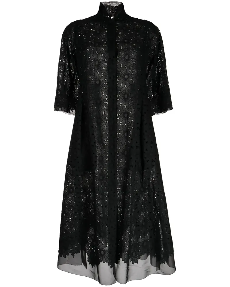 SHIATZY CHEN Transparenter Mantel - Schwarz Schwarz
