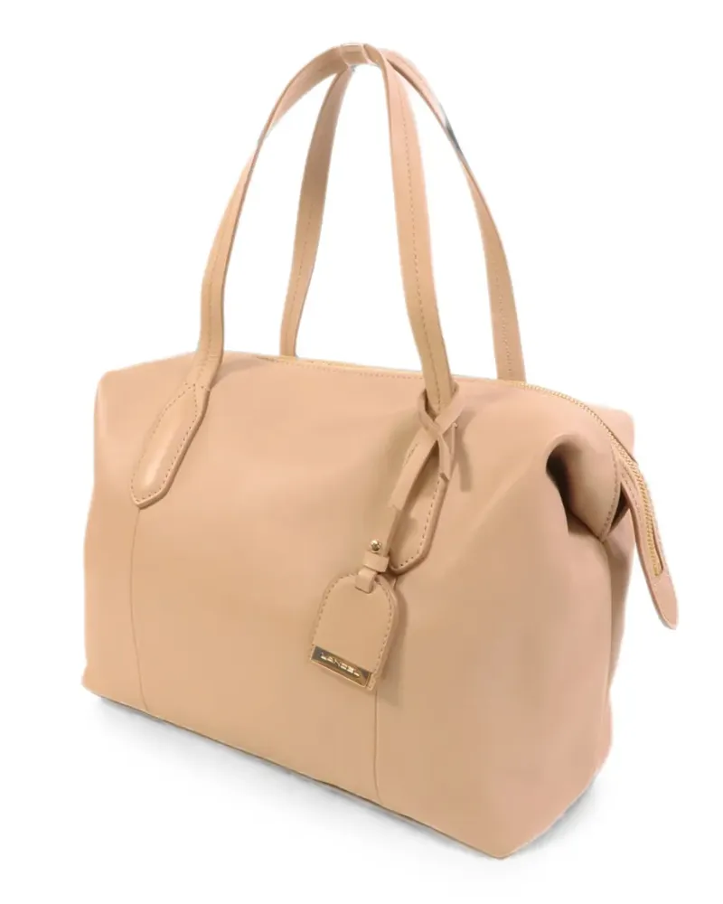 Lancel Schultertasche aus Leder - Nude Nude