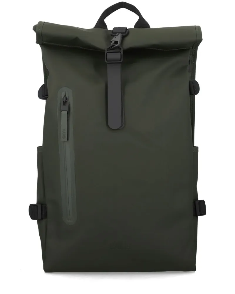 RAINS Großer Rucksack mit Rollverschluss - Grün Grün