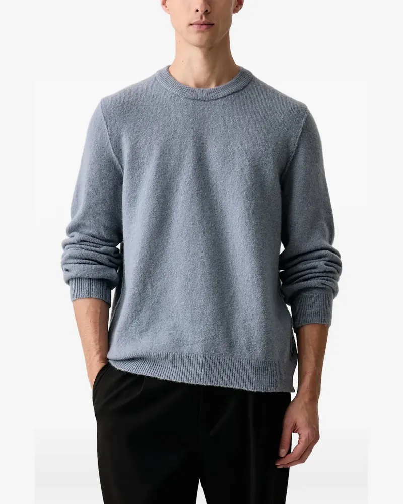Marc O'Polo Pullover mit geripptem Besatz - Grau Grau