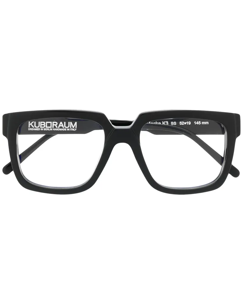 KUBORAUM Maske EK3' Sonnenbrille - Schwarz Schwarz