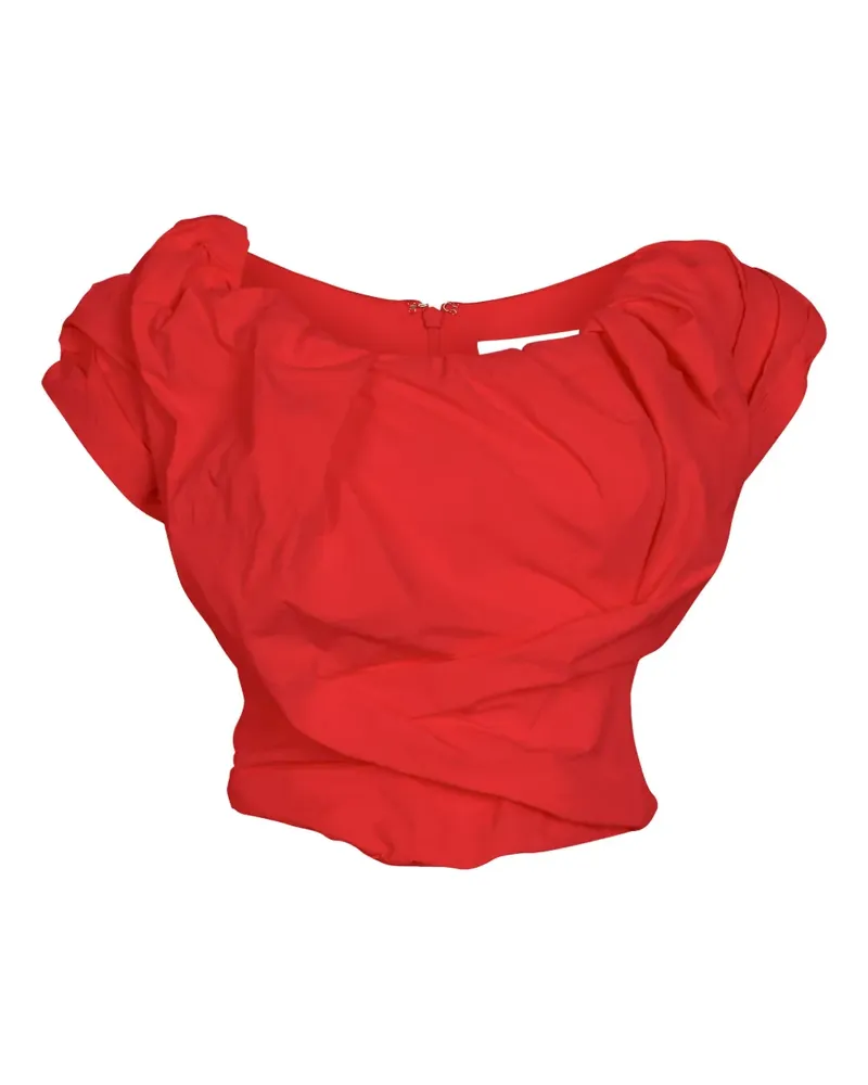 Paris Georgia Gerafftes Rio Oberteil - Rot Rot