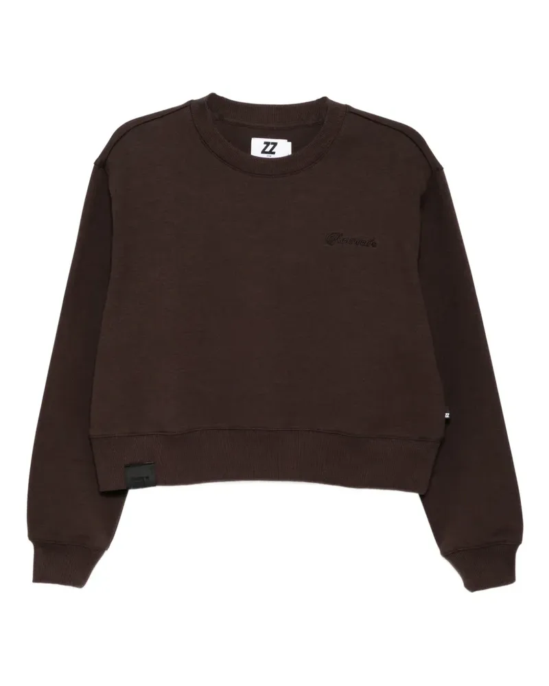 Izzue Sweatshirt mit Slogan-Stickerei - Braun Braun