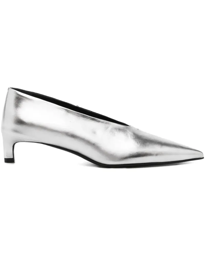 Jil Sander leather pumps - Grau Grau