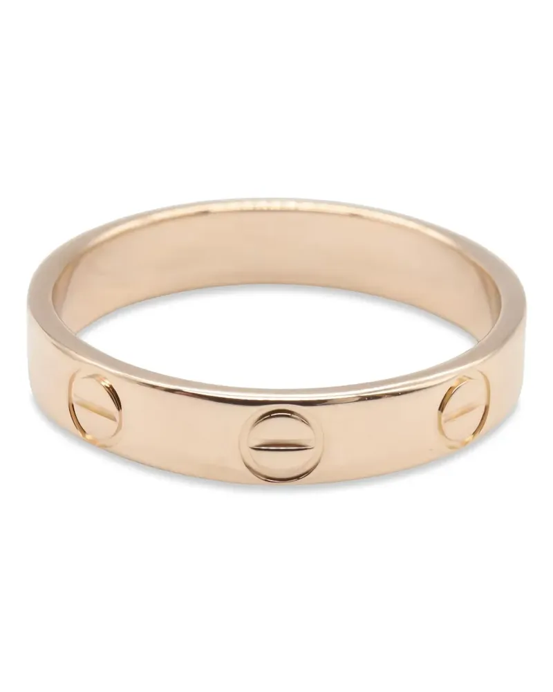 Cartier 2010s Mini Love Ring mit Logo-Gravur - Rosa Rosa